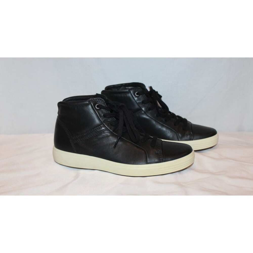 ECCO Soft City Mid Leather Hi Top Athletic Casual Shoes EU 39 M 5.5 W 8.5 NWOB